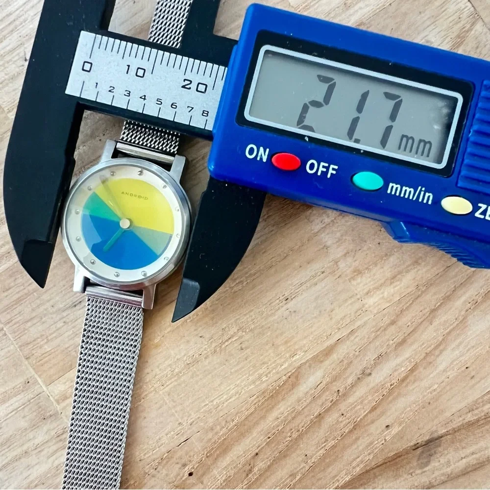 Android USA ladies Silver Tone color block Stainless Steel watch NEW BATTERY Android (Aragon) Idyllic Ladies Watch - KeepTheTime Watches main image 4